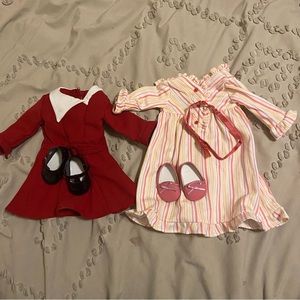 American Girl Doll Kit’s Christmas Dress & Nightgown